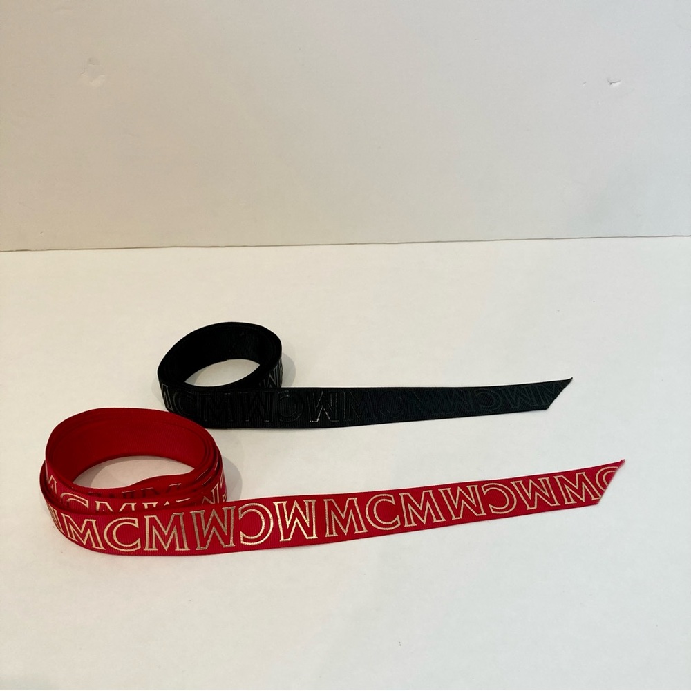 MCM JUST Red Logo Ribbon - Picture 2 of 5